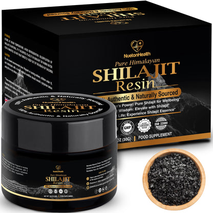 Himalayan Shilajit Resin Gold Grade 30g jar, NuetonHealth