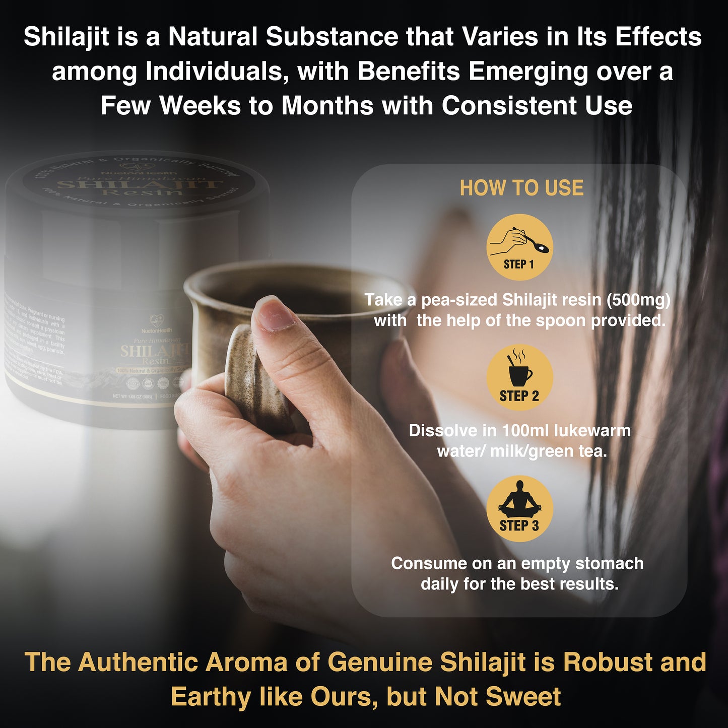 Pure Organic Himalayan Shilajit Resin - Gold Grade 30g