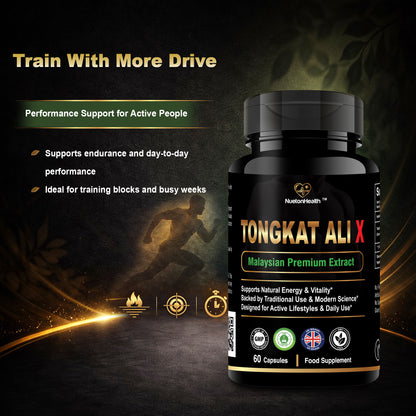 Tongkat Ali X - Malaysian 200:1 Root Extract - 1000mg - 60 Vegan Capsules