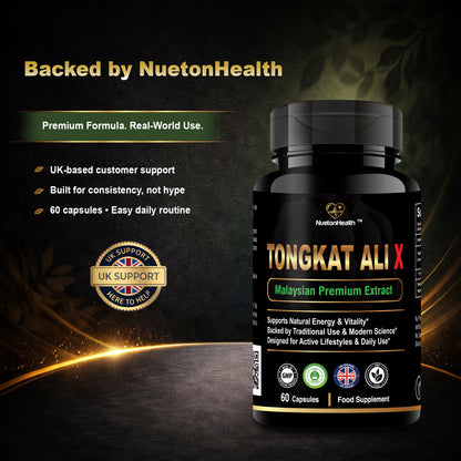 Tongkat Ali X - Malaysian 200:1 Root Extract - 1000mg - 60 Vegan Capsules