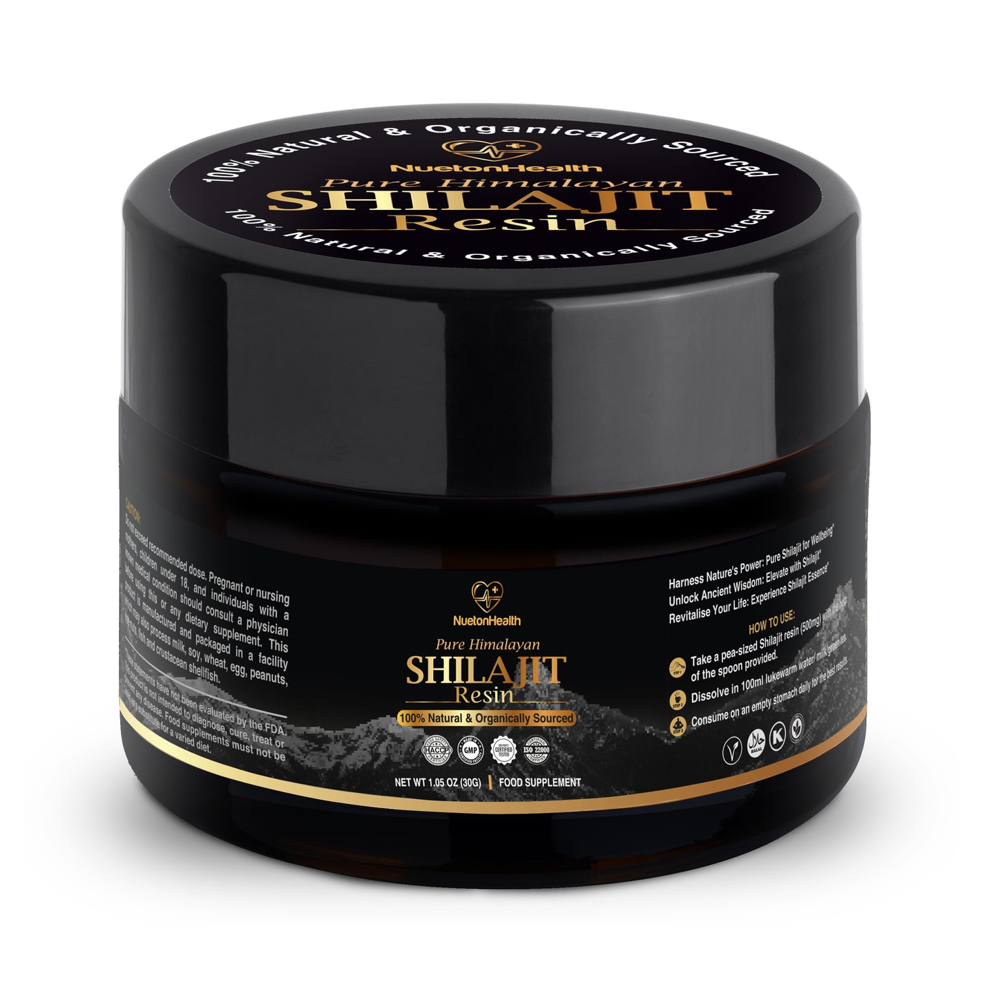 Pure Organic Himalayan Shilajit Resin - Gold Grade 30g