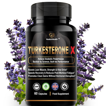Turkesterone X bottle, 60 vegan capsules, NuetonHealth