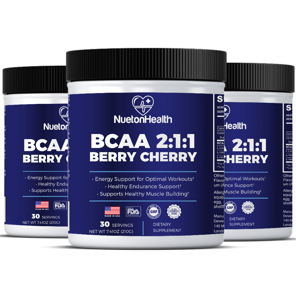 NuetonHealth BCAA Power Blend: Advanced Muscle Support with 2:1:1 Leucine, Isoleucine, Valine