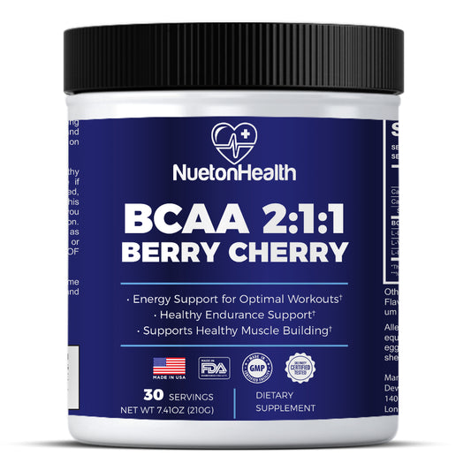 NuetonHealth BCAA Power Blend: Advanced Muscle Support with 2:1:1 Leucine, Isoleucine, Valine