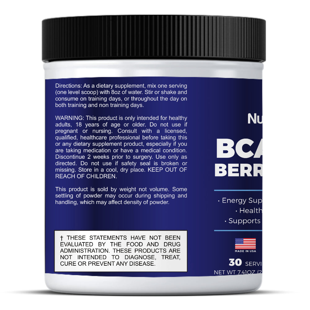 NuetonHealth BCAA Power Blend: Advanced Muscle Support with 2:1:1 Leucine, Isoleucine, Valine