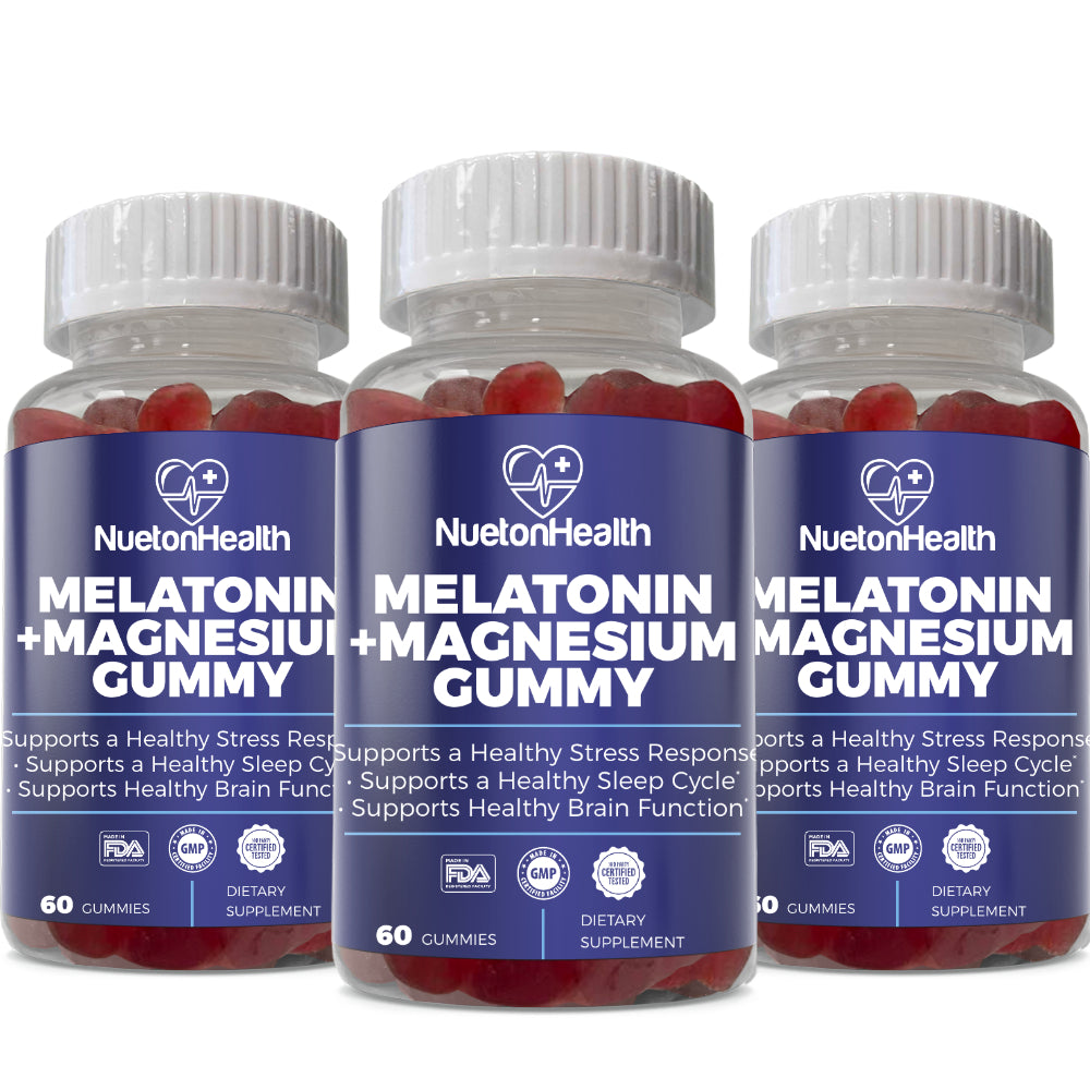 NuetonHealth Premium Sleep Support: Melatonin & Magnesium Supplement - Restful Nights, Natural Wellness