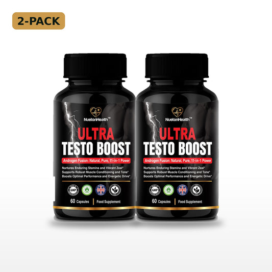 Ultra Testo Boost 2-pack, two bottles of 60 vegan capsules, NuetonHealth